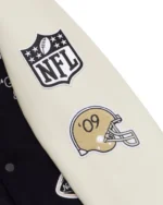 OVO x NFL New Orleans Saints Varsity Jacket Authentic October's Very Own size XL - Image 3