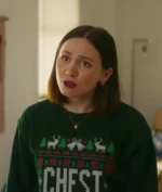 Oh. What. Fun. Mae-bell Christmas Chest Sweatshirt - Image 4