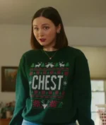 Oh. What. Fun. Mae-bell Christmas Chest Sweatshirt - Image 2
