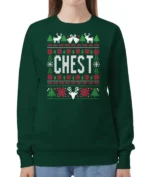 Oh. What. Fun. Mae-bell Christmas Chest Sweatshirt - Image 3
