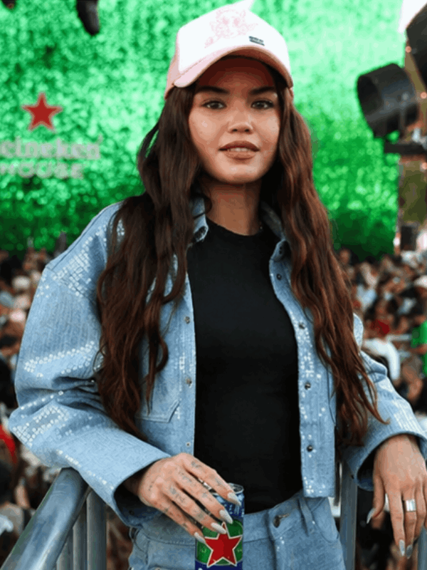 Paris Berelc Coachella Denim Sequin Jacket