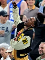Travis Scott Paris Olympics Varsity Jacket - Image 3