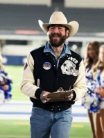 2025 Thanksgiving Halftime Show Post Malone Dallas Cowboys Varsity Jacket - Image 4