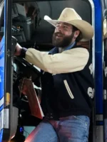 2025 Thanksgiving Halftime Show Post Malone Dallas Cowboys Varsity Jacket - Image 5