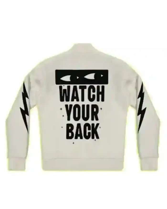 Protect Your Inner G Gang White Varsity Jacket - Image 2