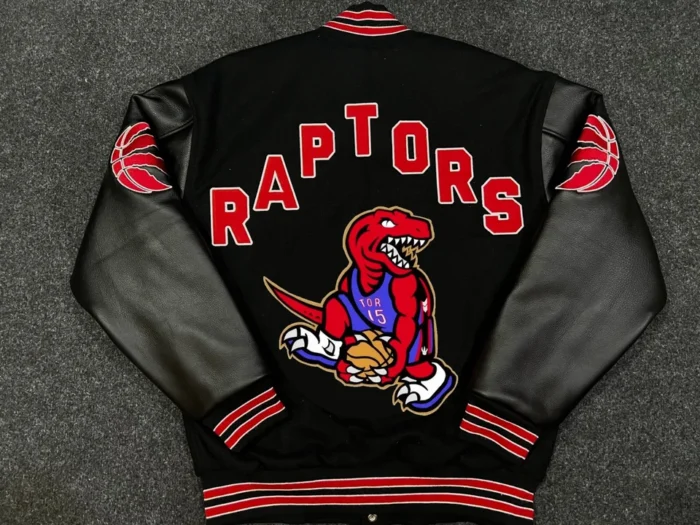 RARE Toronto Raptors Vince Carter 2025 NBA City Edition Varsity jacket - Image 3