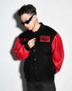 Raw Is War Retro Varsity Jacket - Image 4