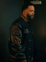 Method Man Relationship Goals Black Varsity Jacket - Image 2