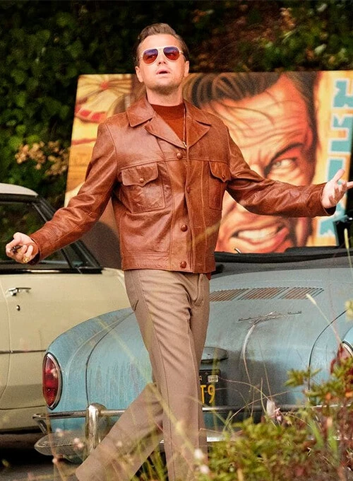 Rick Dalton Once Upon a Time in Hollywood Brown Leather Jacket