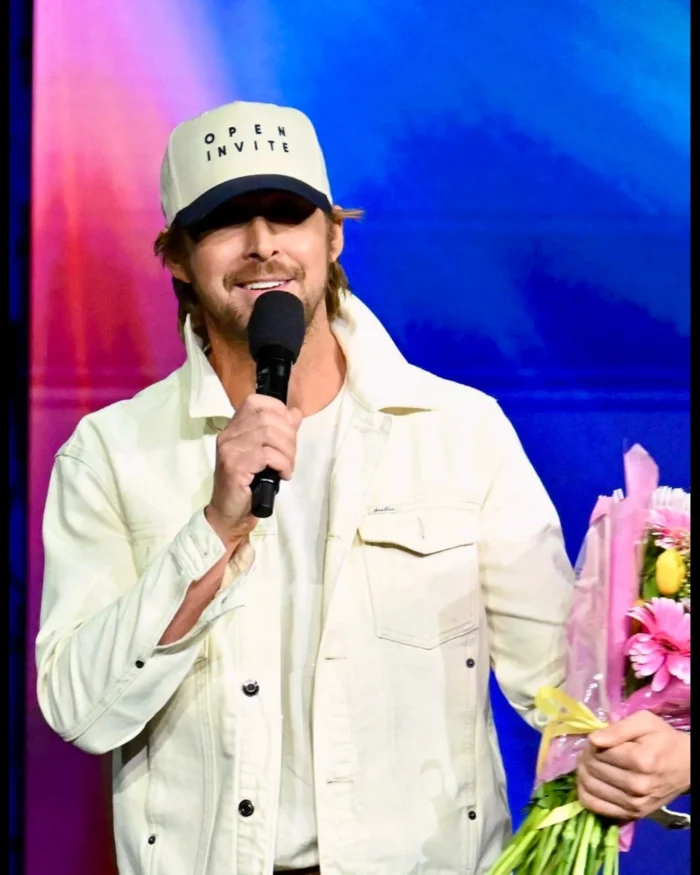 Ryan Gosling White Denim Jacket