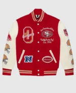San Francisco 49ers OVO Varsity Leather Jacket