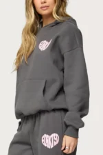 Shop Edikted Major Love hoodie—, oversized fit,