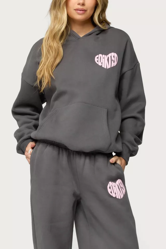Shop Edikted Major Love hoodie—soft fabric, oversized fit,