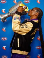Snoop Dogg AFL 2025 Grand Final Varsity Jacket - Image 4