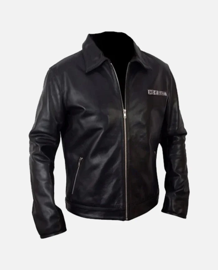 Sons Of Anarchy Black Biker Leather Jacket