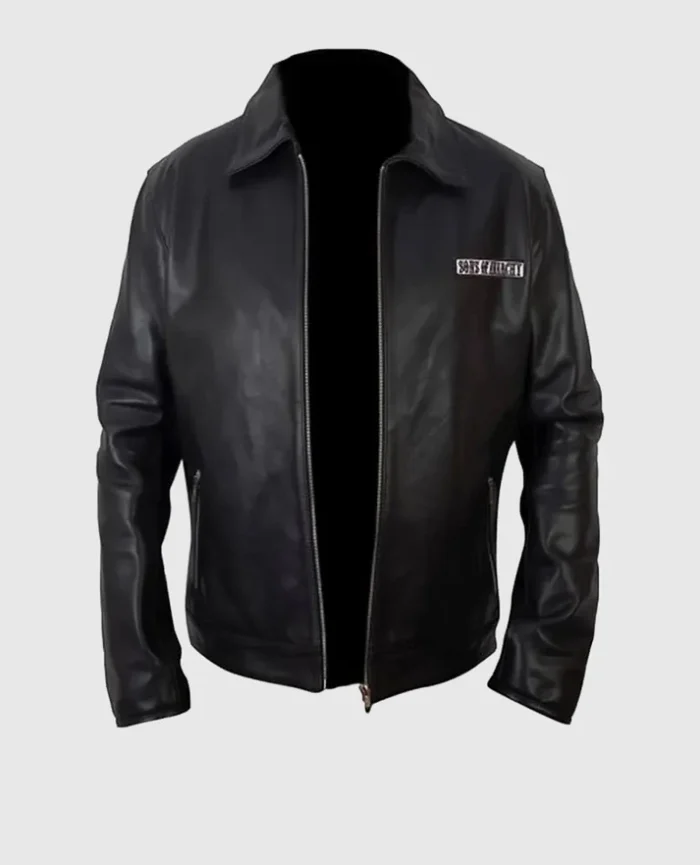 Sons Of Anarchy Black Biker Leather Jacket1