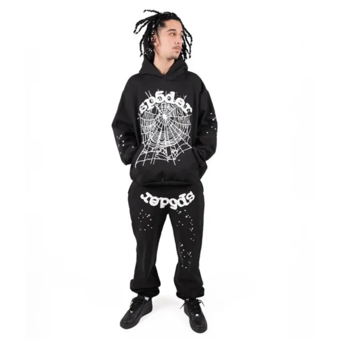 Sp5der OG Web Hoodie Black - Image 9