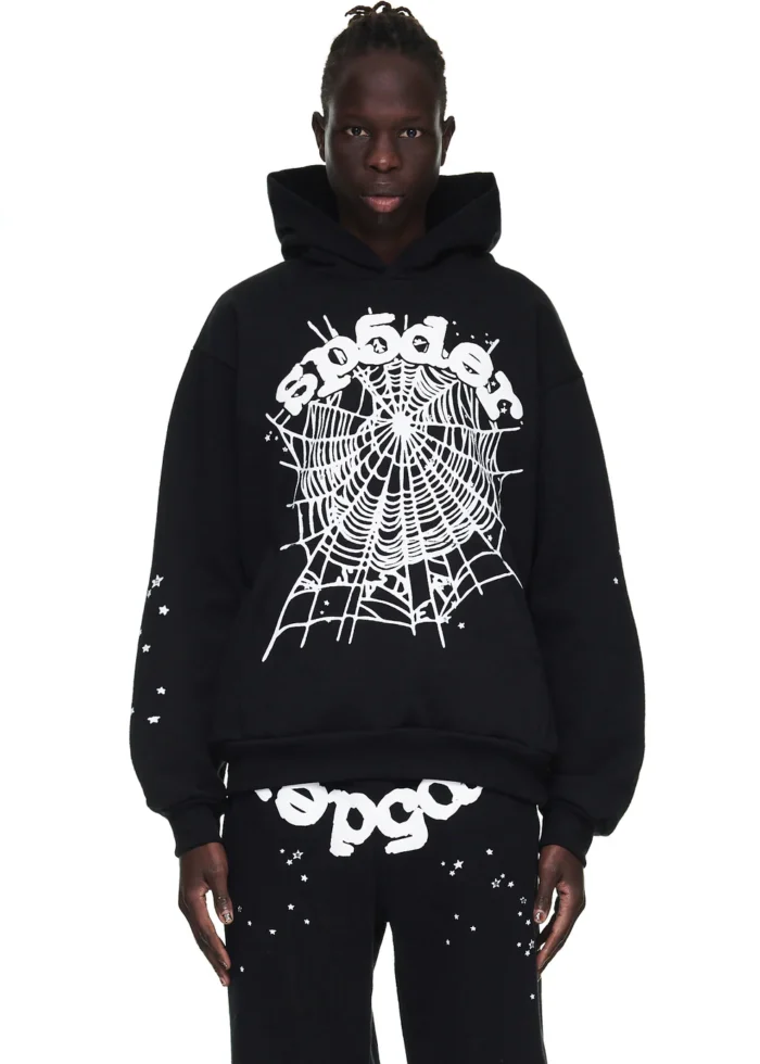 Sp5der OG Web Hoodie Black - Image 5