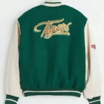 Stranger Things Wool-blend Baseball Green Jacket - Image 4