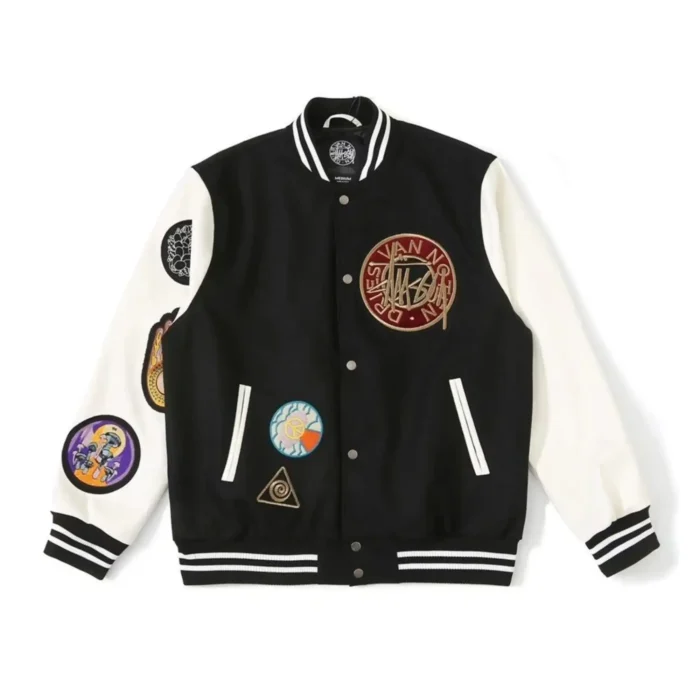 Stussy x Dries Van Noten Black Varsity Jacket - Image 1