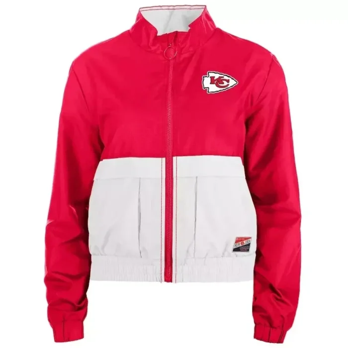 Taylor Swift Kansas City Chiefs New Era Color Block Windbreaker Jacket Women's - Image 3