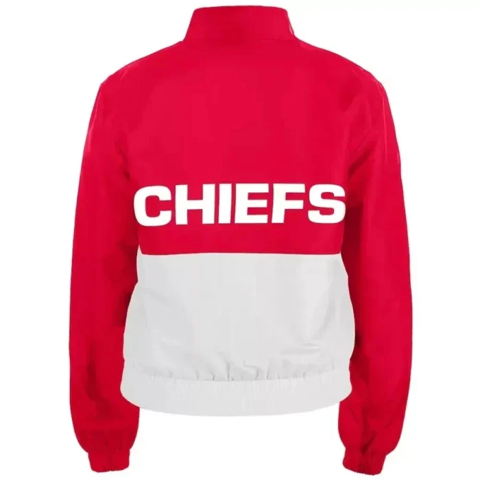 Taylor Swift Kansas City Chiefs New Era Color Block Windbreaker Jacket Women's - Image 2