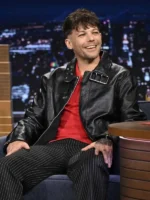 The-Tonight-Show-S13-Louis-Tomlinson-Black-Leather-Jacket