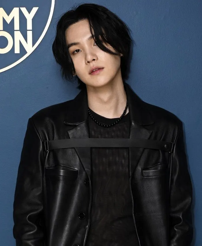 The-Tonight-Show-Starring-Jimmy-Fallon-2026-Suga-Black-Leather-Coat-Closeup
