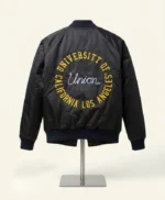 Union LA x Air Jordan 1 UCLA Bruins Black Satin Jacket - Image 2