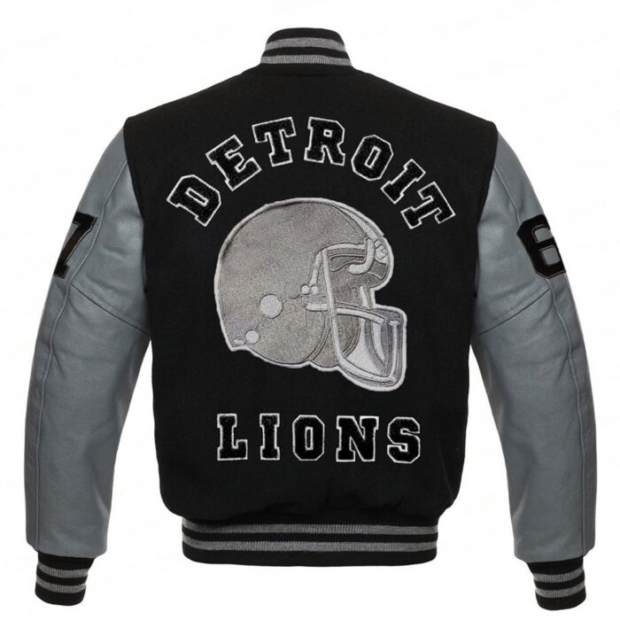 Eddie Brock Venom 2 Detroit Lions Varsity Jacket - Image 2