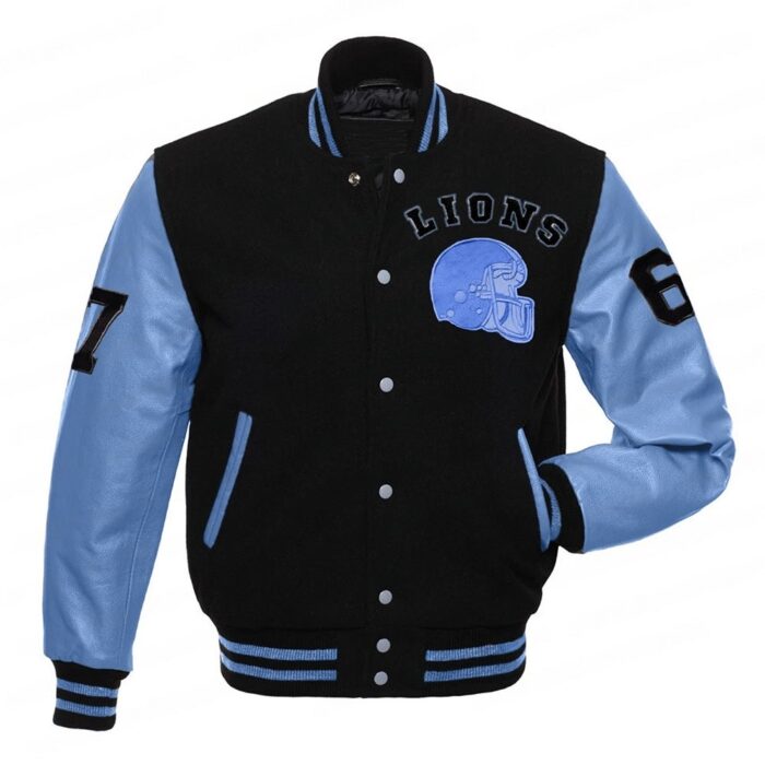 Eddie Brock Venom 2 Detroit Lions Varsity Jacket - Image 6