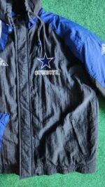 Vintage 1990s Dallas Cowboys Pro Line Apex One Light Lined Jacket Men Size Large - Image 2