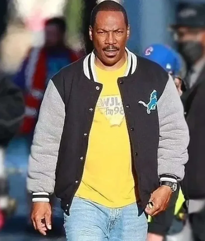 Eddie Murphy Beverly Hills Cop 4 Detroit Lions Varsity Jacket - Image 6