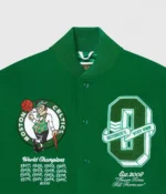 OVO Boston Celtics Varsity Green Wool Jacket - Image 7