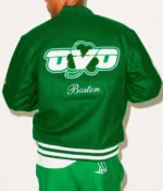 OVO Boston Celtics Varsity Green Wool Jacket - Image 4