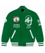 OVO Boston Celtics Varsity Green Wool Jacket