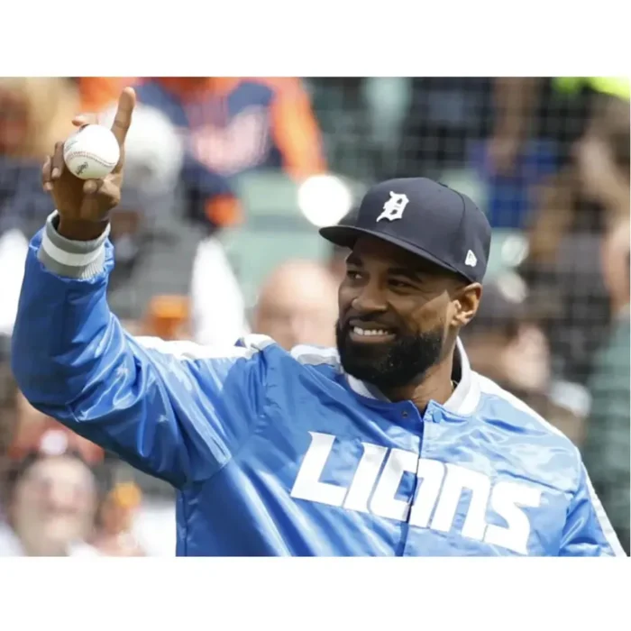 Calvin Johnson Detroit Lions Jacket - Image 7