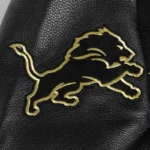 Detroit Lions Full-Zip Black Varsity Jacket - Image 4