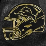 Detroit Lions Full-Zip Black Varsity Jacket - Image 5