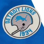 Detroit Lions Royal Satin Windbreaker - Image 4