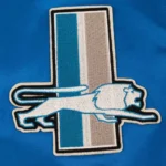 Detroit Lions Royal Satin Windbreaker - Image 3