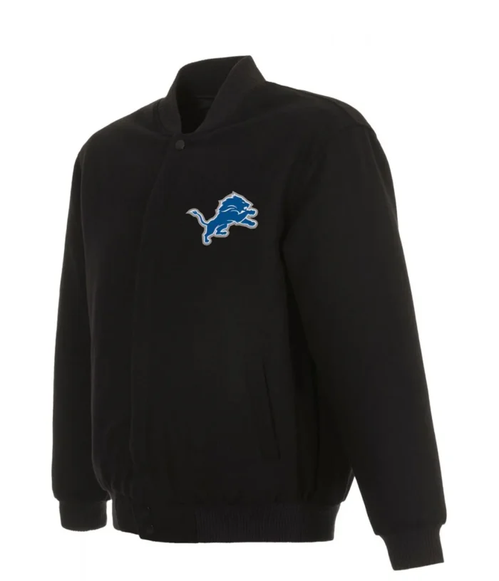 Varsity Detroit Lions Black Wool Jacket - Image 1
