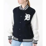 Detroit Tigers World Series 1984 Black Varsity Jacket - Image 3