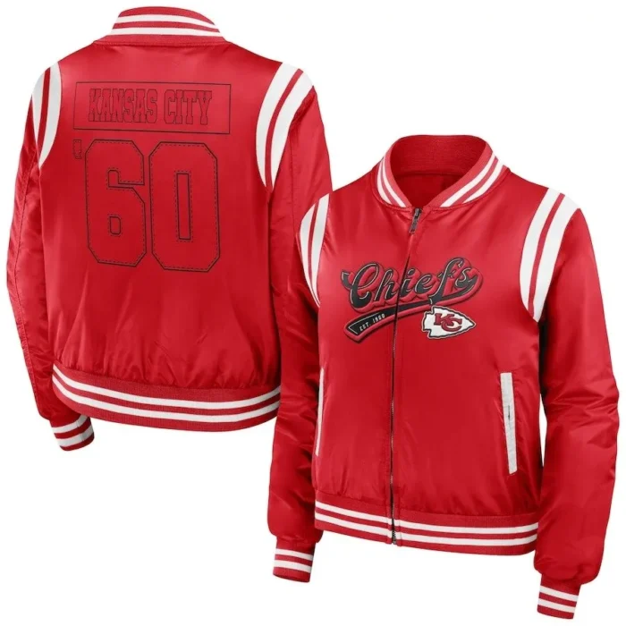 Kansas City Chiefs Erin Andrews Bomber Jacket - Image 1