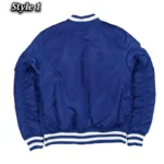 MA-1 Detroit Lions Bomber Royal Blue Jacket - Image 3