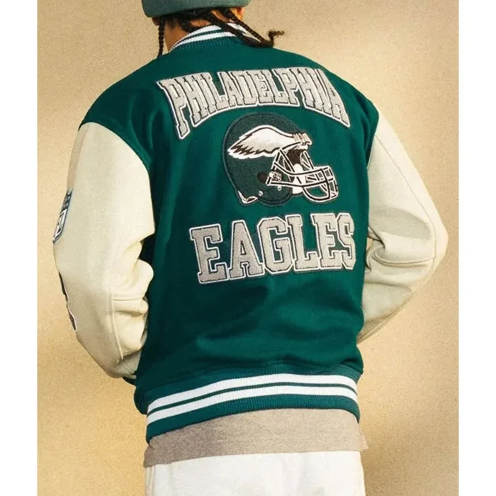 OVO Philadelphia Eagles Varsity Jacket - Image 4