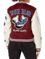 True Religion Spliced Varsity Jacket - Image 3