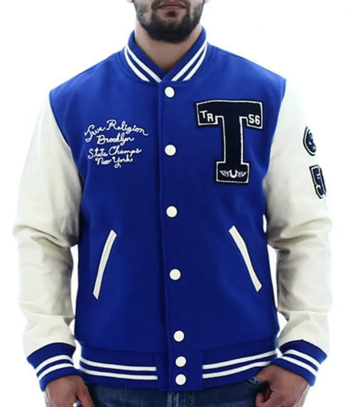 Braves NY Champs 1956 Brooklyn Letterman Jacket - Image 5