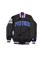 Detroit Pistons Vintage Starter Jacket - Image 3