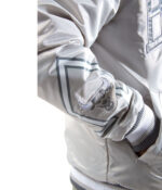 Chicago Bulls Satin Silver Jacket - Image 4